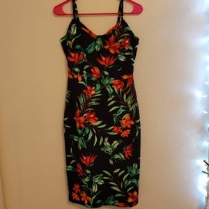 No boundaries spaghetti strap fitted dress